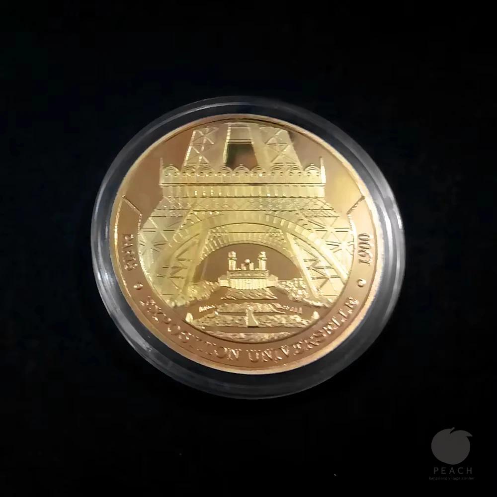 Париж Эйфелева башня Коллекция монет Коллекция путешествий Памятные монеты Памятные монеты Невалютные