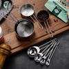 8Pcs Durability Nesting Cups Stainless Steel Stackable Measuring Spoon Set Gift