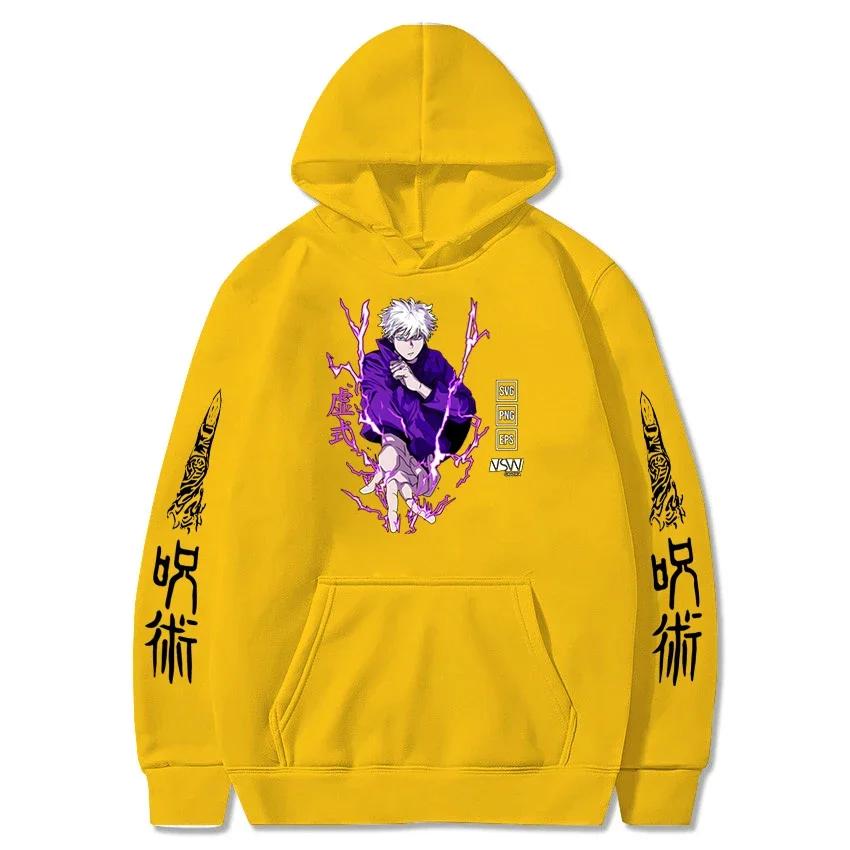 Anime Jujutsu Kaisen Hoodie Men Women Sweatshirt Streetwears Oversize Winter and Autumn Anime Sweatshirts Hoodie