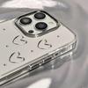 Модный Изысканный Чехол для Телефона с Бантиками и Сердечками для IPhone 17 Air 16 Pro Max 15 Pro 14 13 12 11 Прозрачный Защитный Чехол-Оболочка