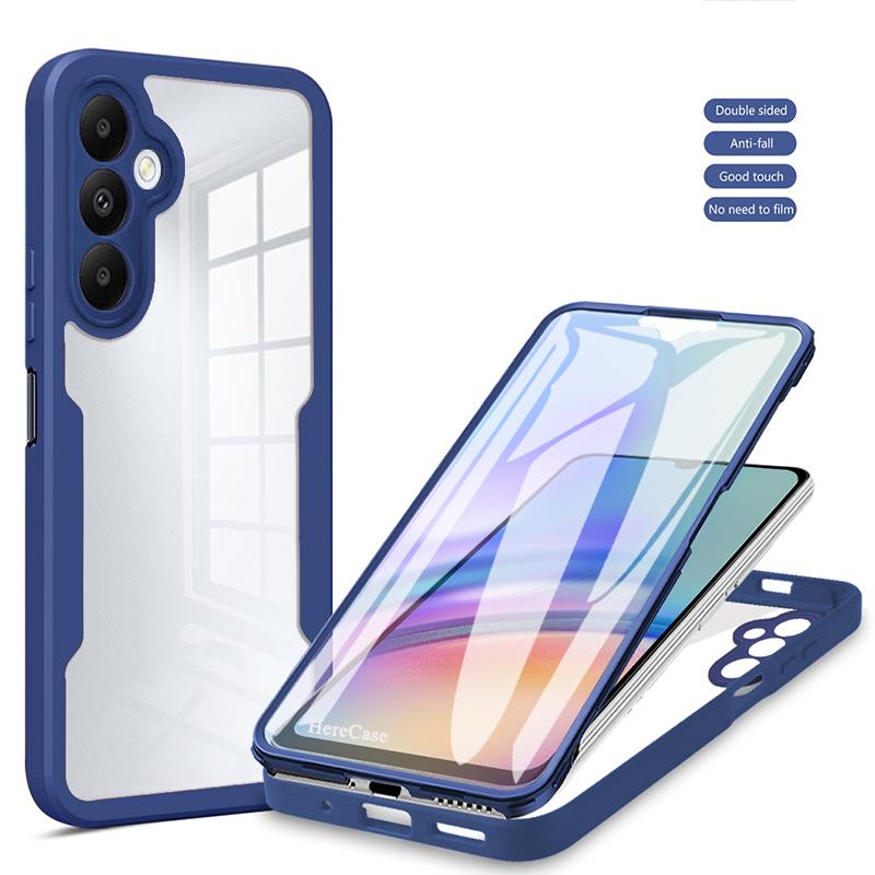 360 Full Body Phone Case For Samsung Galaxy A15 4G 5G Built Screen Protector Case for Samsung A15 Hard Back Shockproof Cover