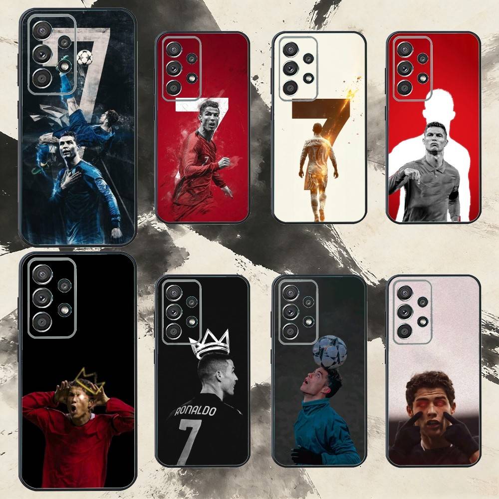 F-Футбол C-CR7 R-Роналду 7 Чехол для телефона для Samsung S25,S24,S21,S22,S23,S30,Ultra,S20,Plus,Fe,Note,10,9,5G Черный чехол