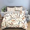 Baseball Bat and Ball Design Set Soft Skin-Friendly Bedding Set Includes 1 Duvet Cover And 2 Pillowcase, Gift