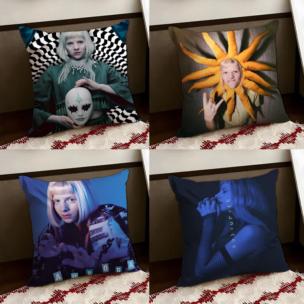 Famous SingerAAuroraMusic Cushion Cover Reversible Soft Durable Pillow Cover Home Car MultiScene Use for Daily Comfort