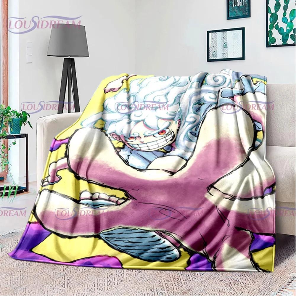 Одеяло с принтом японского поп-аниме, фланелевое постельное белье для дивана, офисное одеяло для пикника, домашний декор, подарок на день рождения