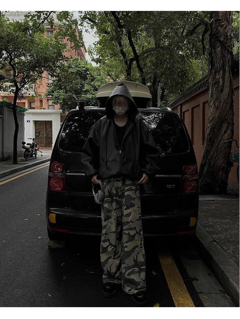 Мужская ретро черная куртка с капюшоном из искусственной кожи - Весенне-осенний бейсбольный стиль