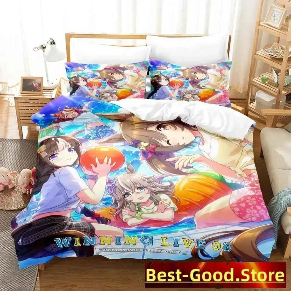 Pretty Derby Bedding Set Duvet Cover Sheet Printed Bed Set Pillowcase Bed Full Queen King Size Comforter Bedroom