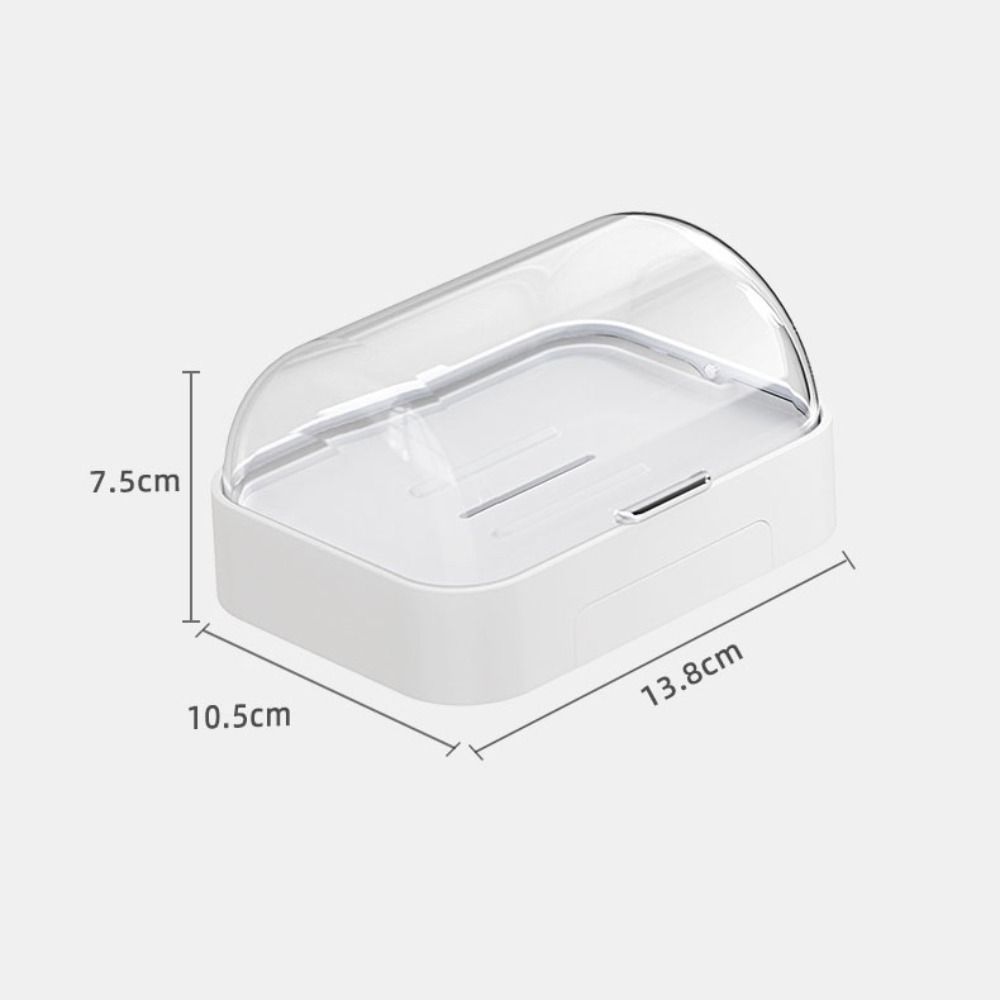 Wall Mount Soap Box Punch Free Soap Rack Convenient Drain Soap Holder Bathroom