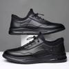 New Men's Shoes Fashion Business Leather Shoes Men's Breathable Lace-up Soft Leather Casual Shoes Formal Men's Shoes