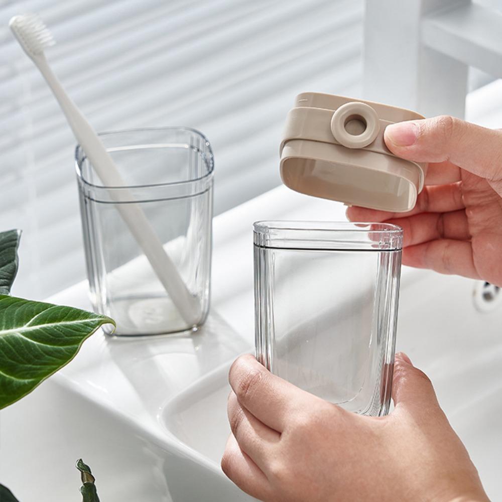 Portable Mouthwash Cup Light Luxury Toothbrush Box Lightweight Brushing Cup  Bathroom