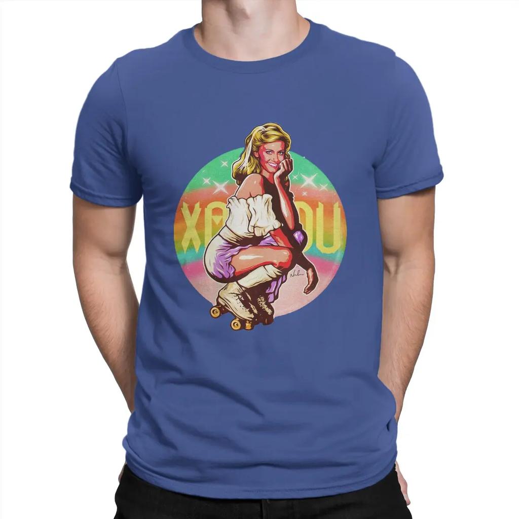 Australian Pop Female Singer Men T Shirt Olivia Newton John Leisure Sleeve Crew Neck T-Shirt  Cotton Gift Idea Clothing