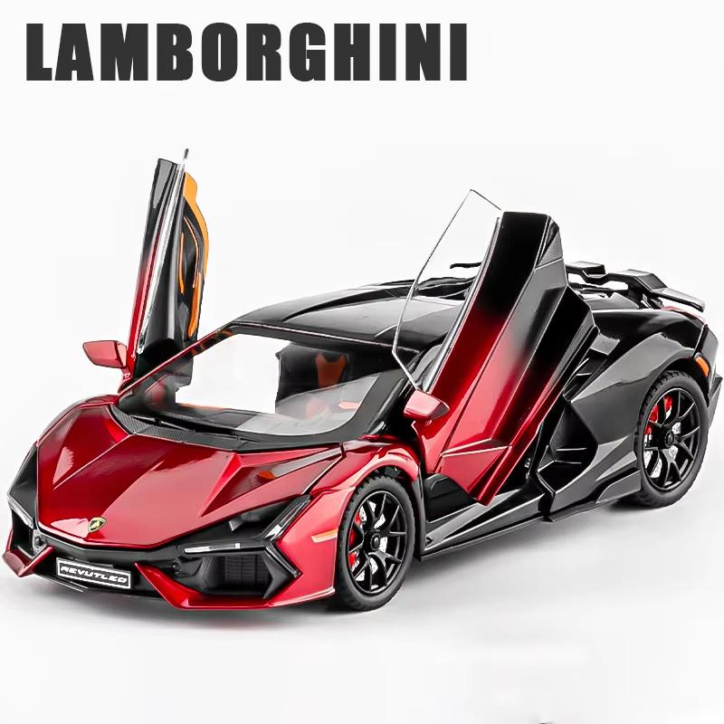 1:24 Lamborghini Revuelto Super Sports Car Alloy Car Die литье игрушечная машинка металлическая игрушечная машинка модель звук и свет инерционный механизм коллекция детская игрушка