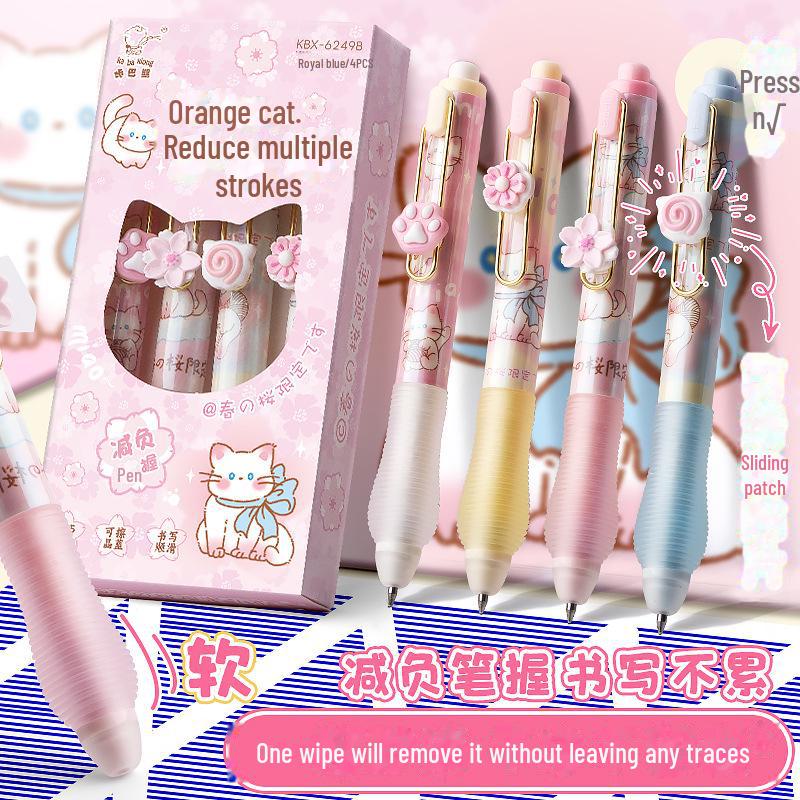 Ручка Kaba Bear стираемая гелевая с мягкой накладкой для учеников третьего класса