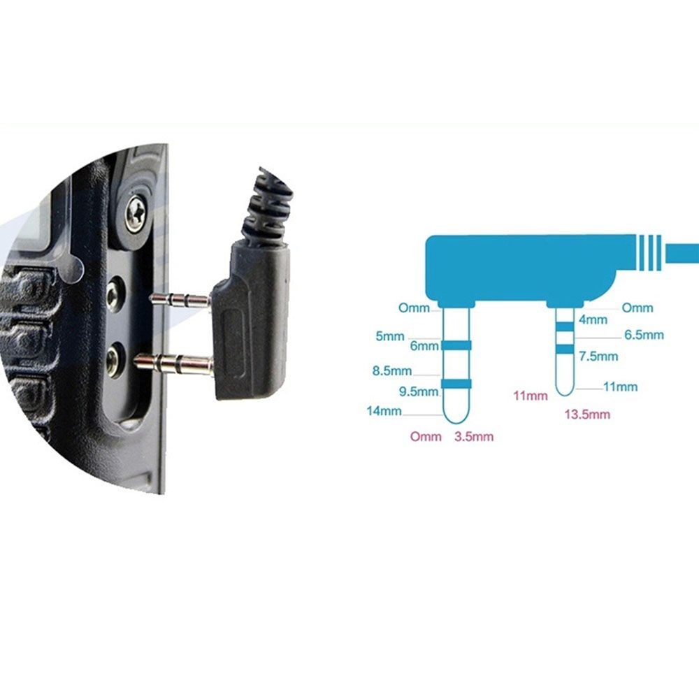 New Arrival Hot Sale Radio Talkie Walkie 2 Pin Earpiece FBI Style Headset Earphone