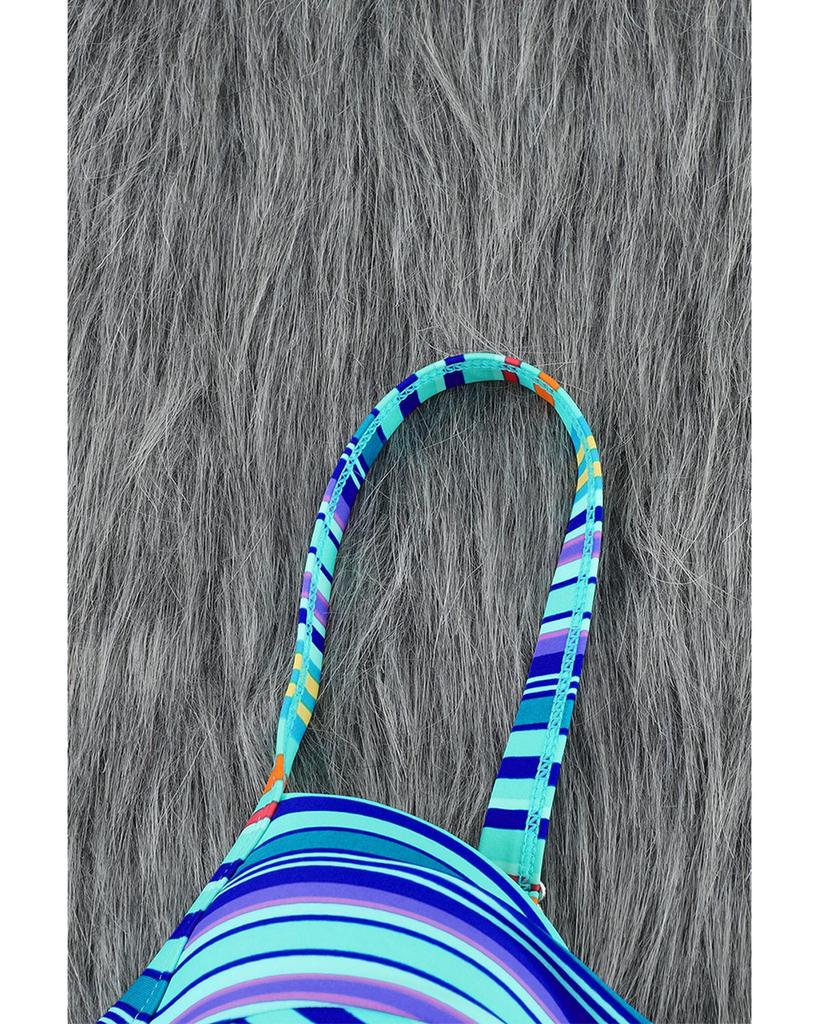 Azura Exchange Полосатый комплект бикини с перекрученным бюстом