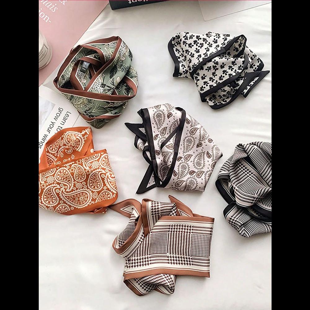 Women Paisley Polyester Silk Scarves & Neck Scarves & Hairbands Suitable For Hair Accessories, Wrapping Bags, Gifts Headband Turban Headband Sweatband