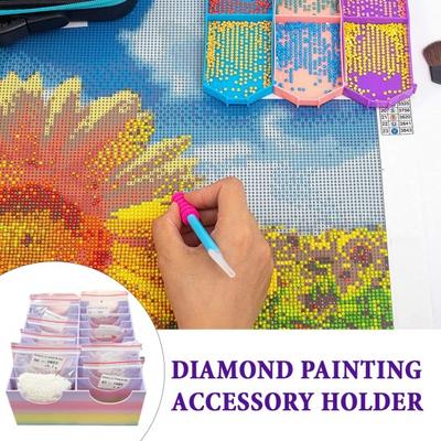 Контейнер для хранения бусин Кейс для хранения Diamond Art с 20 отделениями Органайзер для рисования стразами для любителей рукоделия