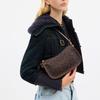 COACH Waverly Artificial Leather With Cow Leather Crossbody Bag, Shoulder Bag Medium Women's Maple Brown CCC38-B4YDT