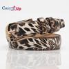 Модный декоративный ремень из искусственной кожи, женский высококачественный ремень с пряжкой из сплава и леопардовым принтом