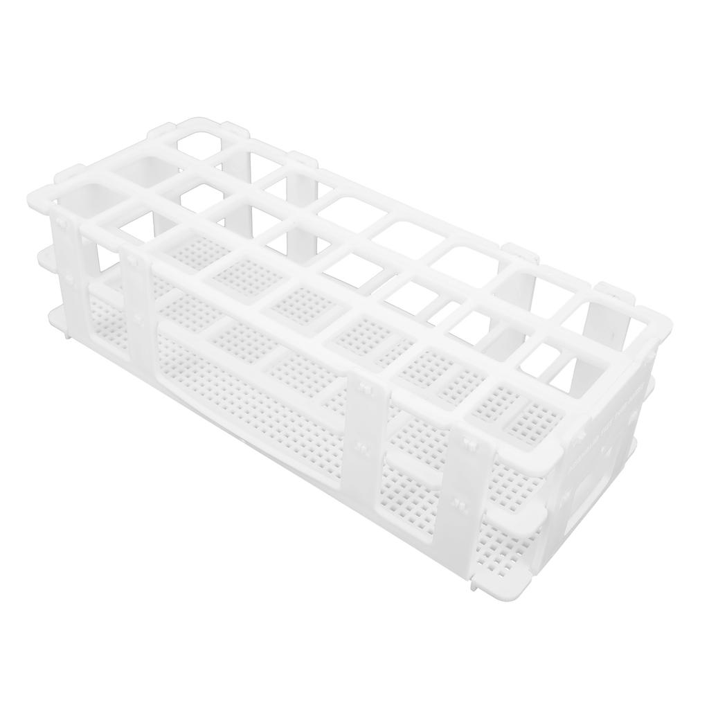 24‑Hole Plastic Test Tube Rack Assembly Detachable Sampling Tube Holder for Laboratory 25x25mm