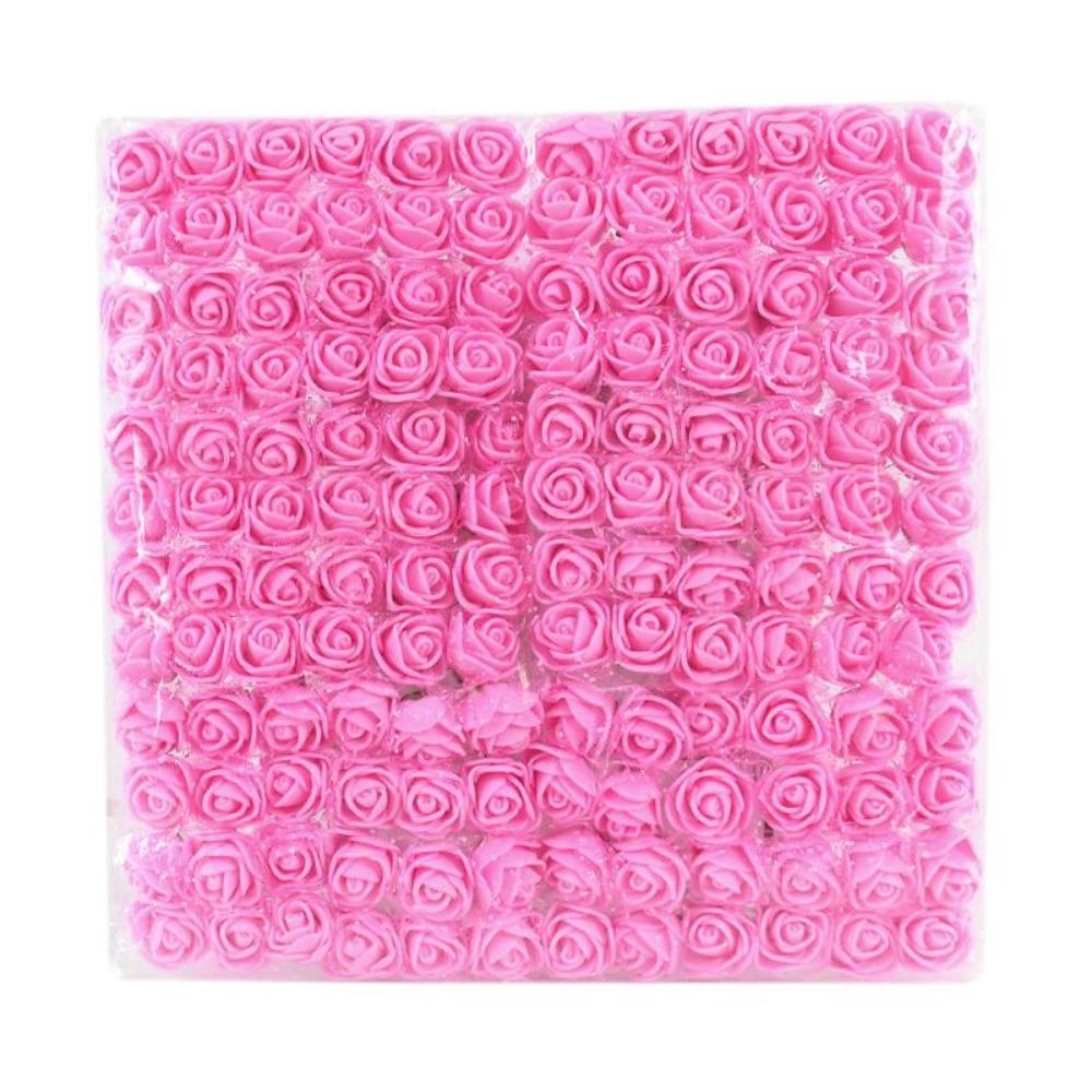 144/288 шт. Мини Кружевная Роза Искусственный Цветок Маленькие Головки Роз из Пенопласта Свадебное Украшение DIY Ремесло Букетные Принадлежности