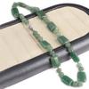Women Necklace Natural Stone Green Aventurine Necklace Irregular Beads Charms For Birthday Gift Length 45 CM