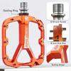 KRSEC 3 Bearing Bicycle Pedals CNC Ultralight BMX MTB Road Bike Pedals Non-slip Aluminum Alloy Bicycle Cycling Parts