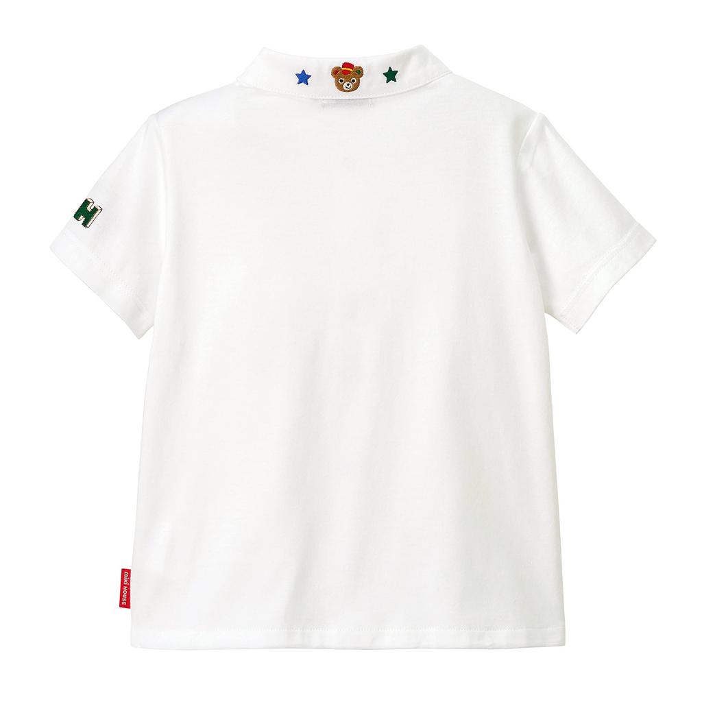 Короткая, Сделано в Baby White [MIKI HOUSE] Блузка, Рукав, Однотонная, Мальчики, Девочки, Япония, 100% Хлопок, Младенцы, Дети, Одежда, Детская одежда, 10-5408-493,