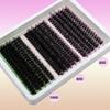 15 Rows of 3D Segmented Hairs 60D+80D+100D Black Fluffy Tufted False Eyelashes CC\D\DD Eyelashes Grafted At Home.