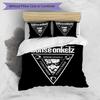 3pcs Duvet Cover Set (1*Duvet Cover + 2*Pillowcase, Without Core), Bohse Onkelz Print Bedding Set, Bedroom Decor, All‑Season, Birthday Gift