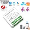 Мини-умный переключатель Wifi/zigbee 3.0 16A/20A, DIY-автомат, реле, умный дом, автоматизация, 2-стороннее управление, работает с Tuya, Alexa, Google Home