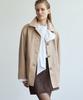 VERDEMAR Italy Vegetable Lambskin Car Coat_Beige