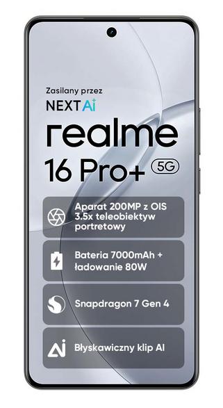 REALME 16 Pro+ 5G 8 GB/256 GB Gray
