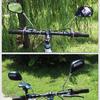 1 Pair Left & Right Mountain Bike Rearview Mirror Safety Bicycle Cycling Rear View Adjustable