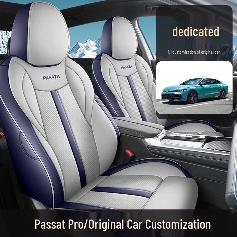 Volkswagen Passat PRO Leather Seat Covers: All-Season Full Coverage Cushions for 25 Models