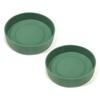 Set of 2 Silicone Rubber Bottom Covers for Audio Fans, Non-Slip, Shockproof, and Scratch-Resistant, for 9cm Diameter Water Bottles, Moss Green, Protec