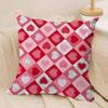 Valentines Day Cushion Cover Pillowcase Ultra Soft Skin Friendly Fabric Cloud Like Comfort Concealed Zipper