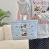 49243 Cute Quilted Puppy Embroidered Korean Handbag and Lunch Bag for Women