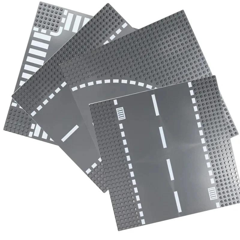 1 шт. Городская дорога, улица, базовая пластина, классический строительный блок, базовая пластина, детские сборные строительные блоки, игрушка, строительство, уличный вид