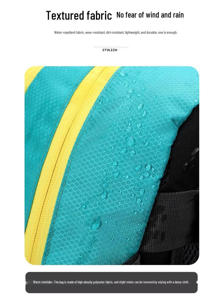 Men's Water-Resistant Outdoor Hiking and Camping Backpack