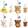 Плюшевая брелок-пиксель Rilakkuma с милым клубничным героем Для коллекционеров и в качестве подарка