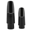 2Pcs Saxophone Mouthpiece AltoSoprano Black Industrial Plastics Instrument Accessories(Black )