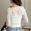 Breathable Elastic Flower Printed Shawl Lightweight Women's Summer Outerwear  Beach