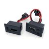USB Type C female socket, утопленная, 2 порта, сменный разъем для зарядки ламп и различных электронных устройств