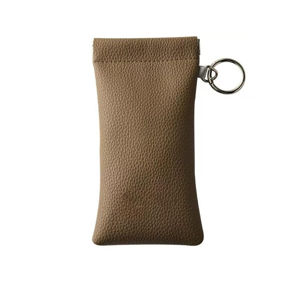 PU Leather Glasses Protective Case Dustproof Eyewear Pouch Portable Glasses Storage Bag Travel Use
