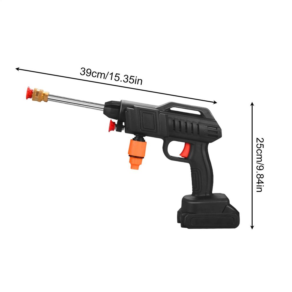 Портативная мойка высокого давления Наружный мощный очиститель Перезаряжаемая автомобильная мойка высокого давления с шлангом 16,4 фута для автомобиля, дома, сада, улицы