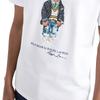 Polo Ralph Lauren SS22 Bear Print Crew Neck Short Sleeve T Shirt Men Tops White 710853310-008