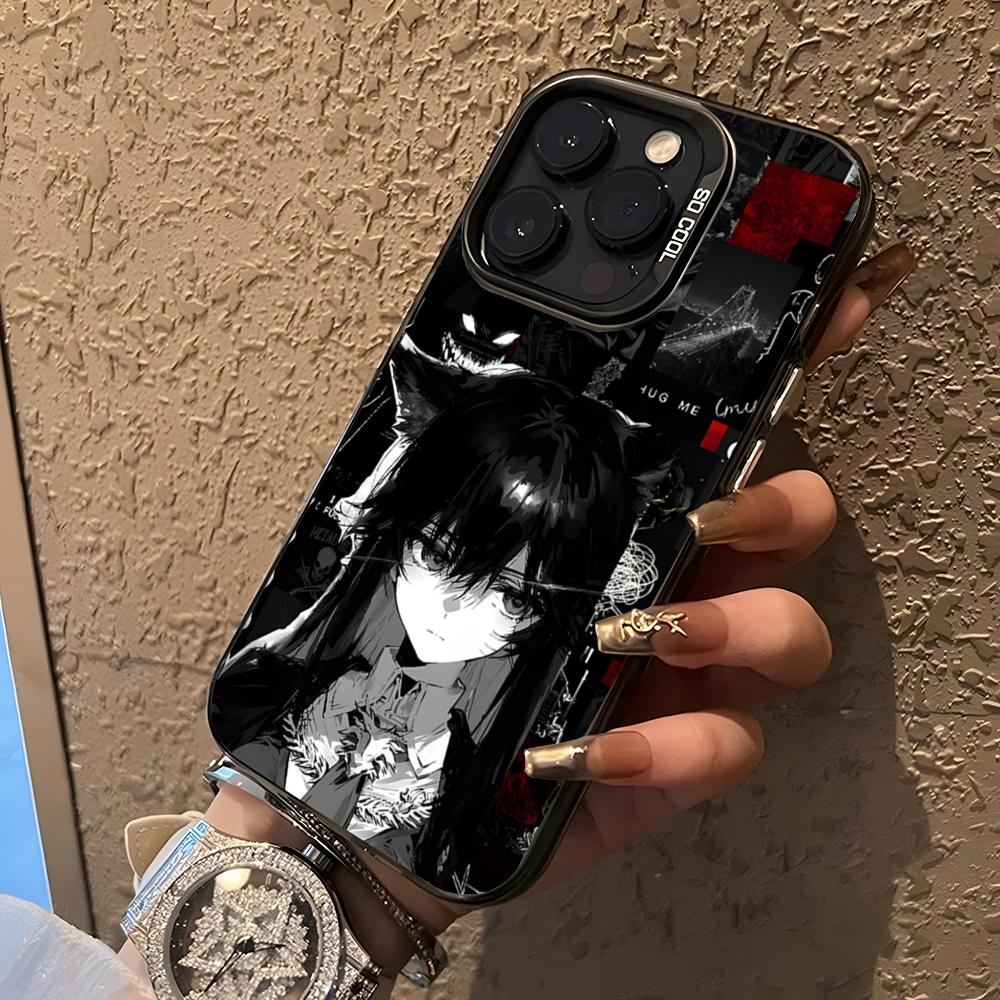 Чехол для телефона Arknights Аниме Игра для 17 Air IPhone 16 Pro Max 15 14 Plus 12 13 X XS Max 11 Цветной Серебристый Чехол