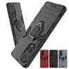 Shockproof Armor Phone Case For Honor 90 100 50 Lite 70 Pro Cases Magic 6 5 Lite 4 Pro X9 X9A X9B Ring Holder Car Magnetic Cover