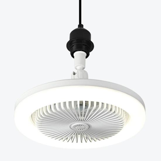 Потолочный вентилятор 2-в-1 со светодиодной подсветкой, пультом дистанционного управления, 3 режима скорости, низкий уровень шума, сверхяркая лампа без мерцания, потолочный вентилятор